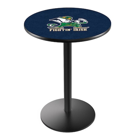 42 Blk Wrinkle Notre Dame Leprechaun Pub Table